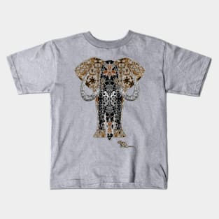 Elephant and Mouse (Silver Leaf) Kids T-Shirt